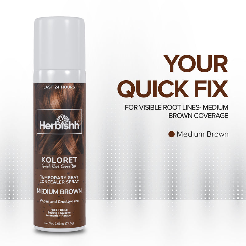 BUY 2 GET 2 Koloret Quick Root Touch Up Hair Color Spray