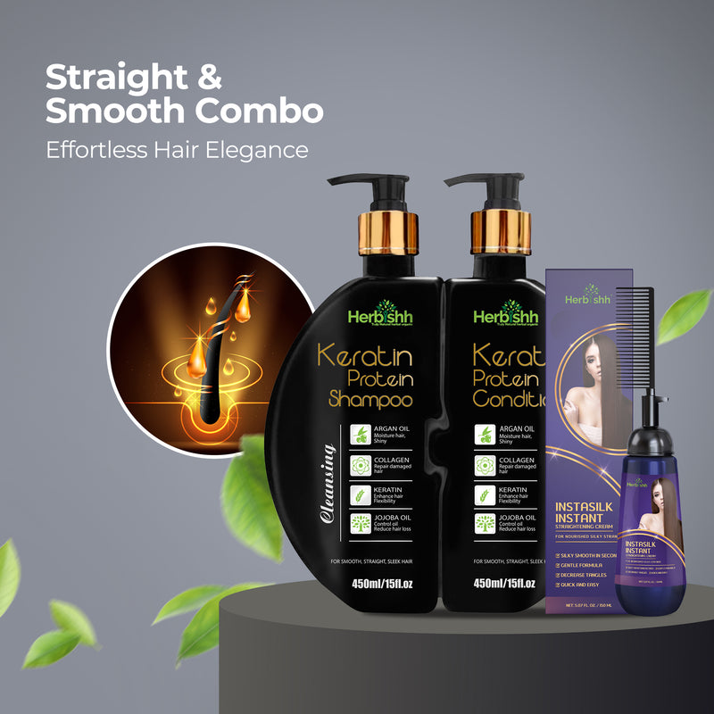 Combo for Straight & smooth hair - Herbishh