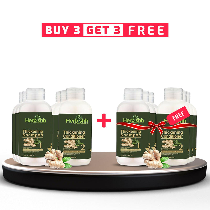 Buy 3 Hair Thickening Shampoo & Conditioner set get 3 free