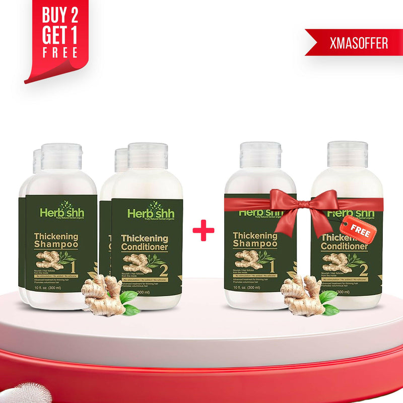 Buy 2 Hair Thickening Shampoo & Conditioner set get 1 free