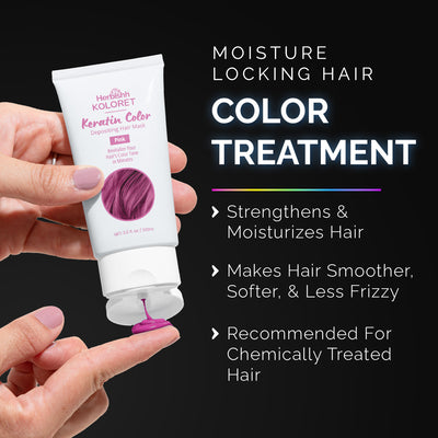 Koloret Keratin Color Depositing Hair Mask Pink