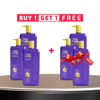 Buy 2 Get 2 Just Curl Triple Nourish Hair Care Kit - Herbishh