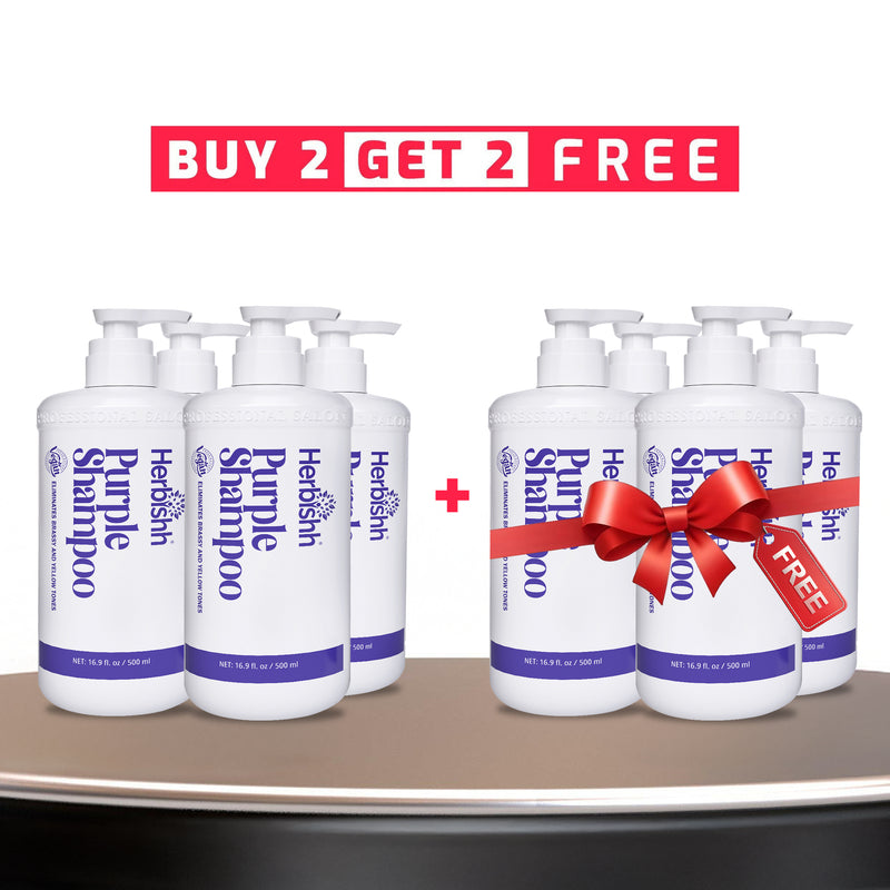 Buy 2 Get 2 Herbishh Purple Shampoo & Conditioner Set BOGO