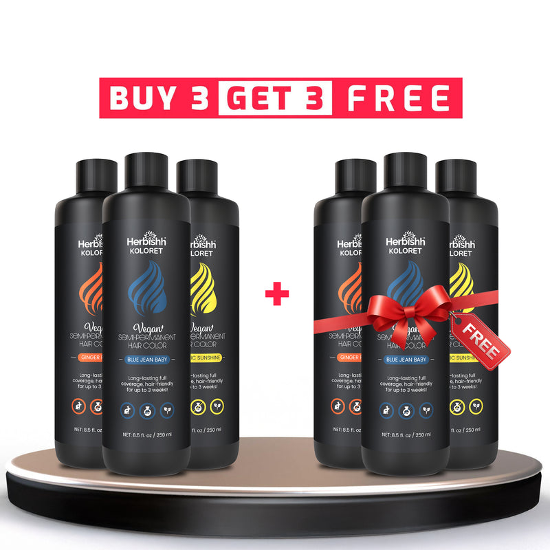 Buy 3 Get 3 Herbishh Koloret Semi Permanent Hair Color BOGO