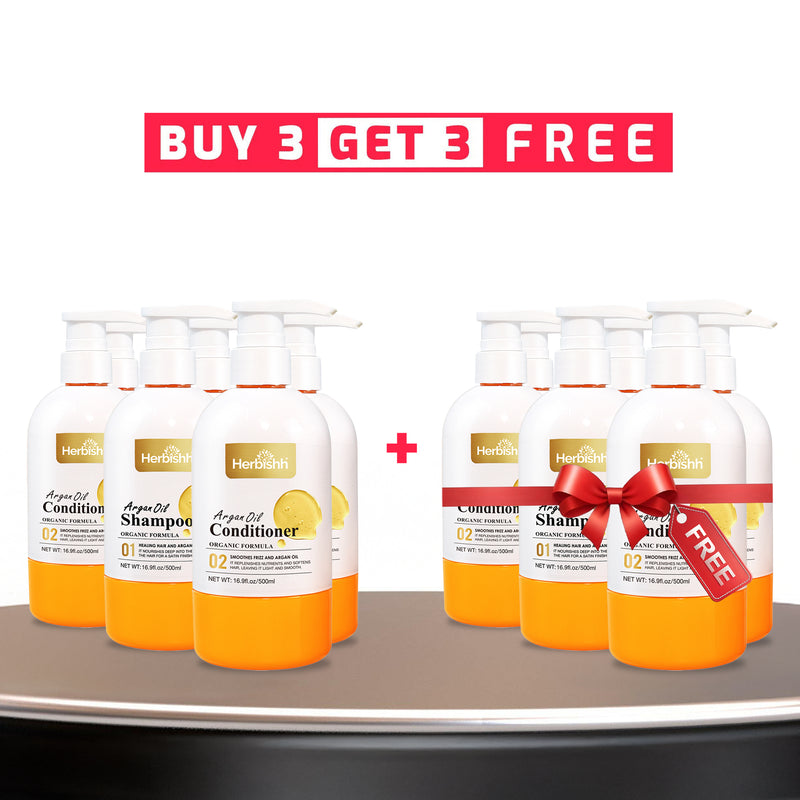 Buy 3 Get 3 Herbishh Argan Oil Shampoo & Conditioner BOGO