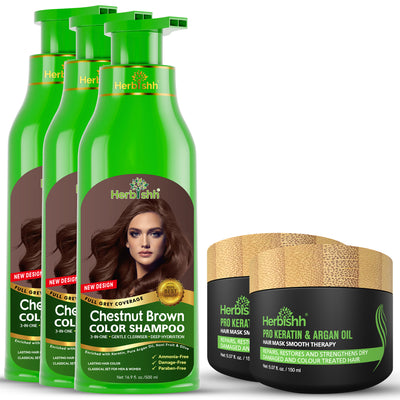Buy 3 Color Shampoos Get 2 Free Hair Mask