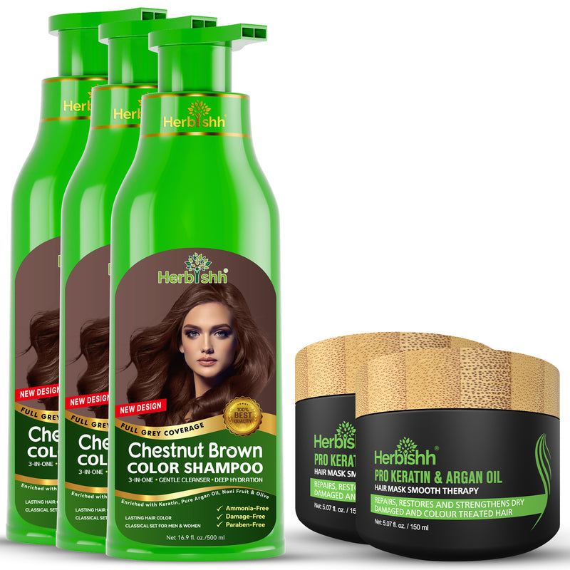 Buy 3 Color Shampoos Get 2 Free Hair Mask