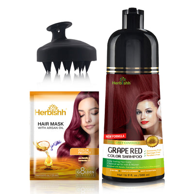 Combo Pack of Color Shampoo & Brush - Herbishh