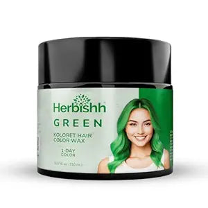 Herbishh Koloret Temporary Hair Color Wax -Green