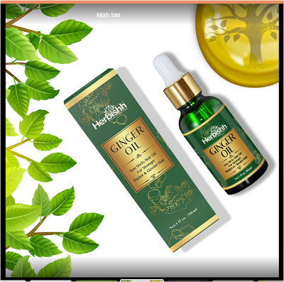 Herbishh Exotic Ginger Oil - 3 pcs