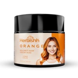 Herbishh Koloret Temporary Hair Color Wax -Orange