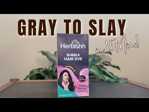 Dark Brown Bubble Foam Color Hair Dye Shampoo