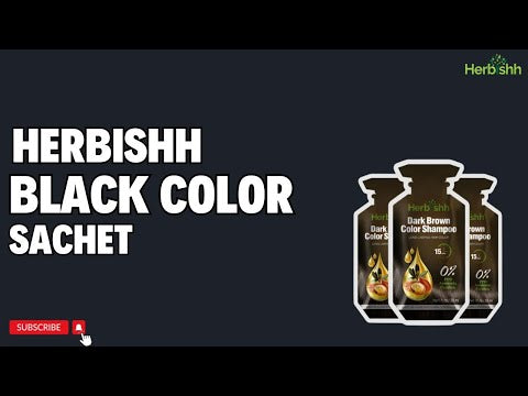 Mild Formula-Based Black Hair Color Shampoo Sachets - Herbishh