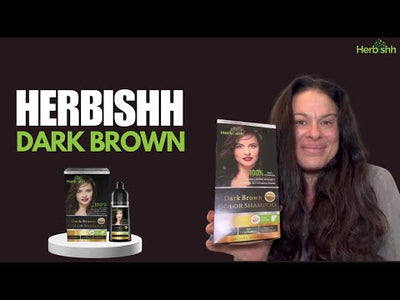 Dark Brown Hair Color Shampoo - Herbishh