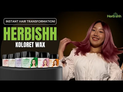 Herbishh Koloret Temporary Hair Color Wax Gold