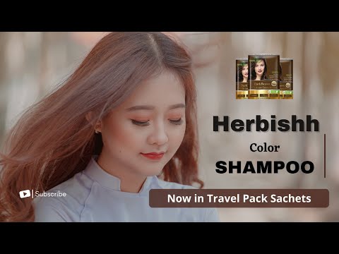 Wine Red Travel size Color Shampoo Sachets - Herbishh