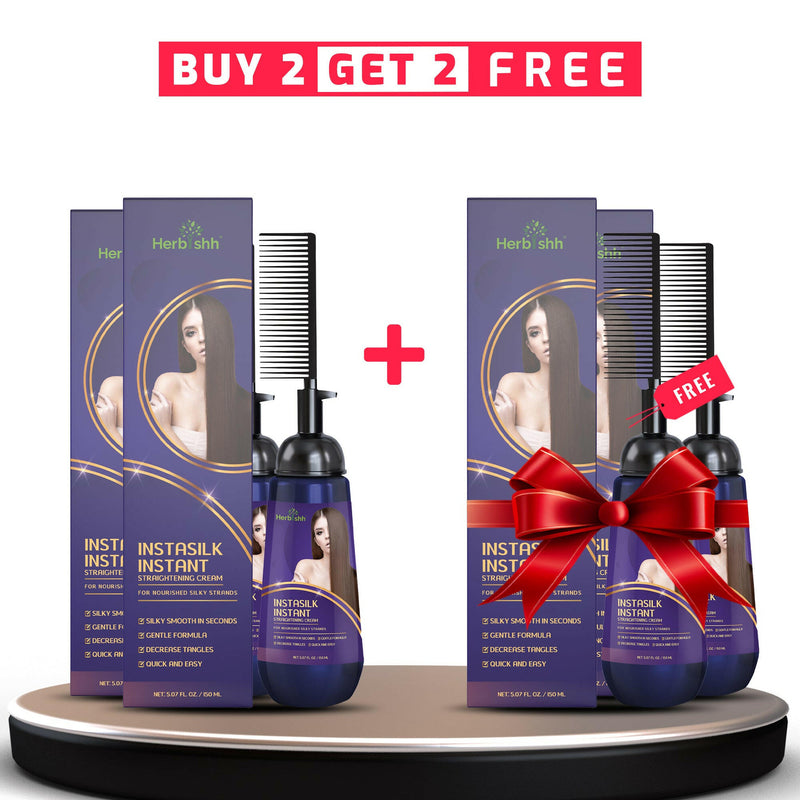 Buy 2 Get 2 Free Instant Hair Straightener Cream! - Herbishh