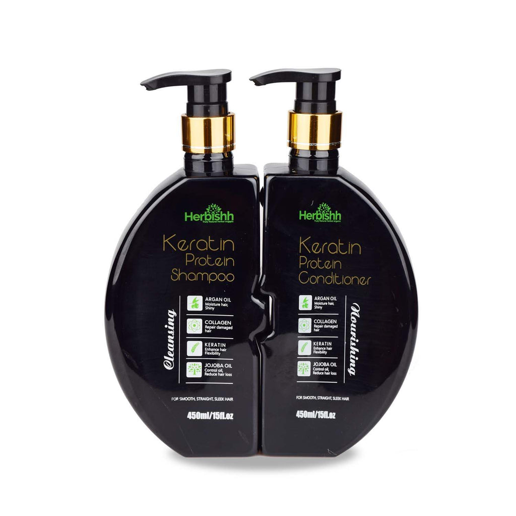 Keratin Shampoo & Conditioner Duo- Herbishh