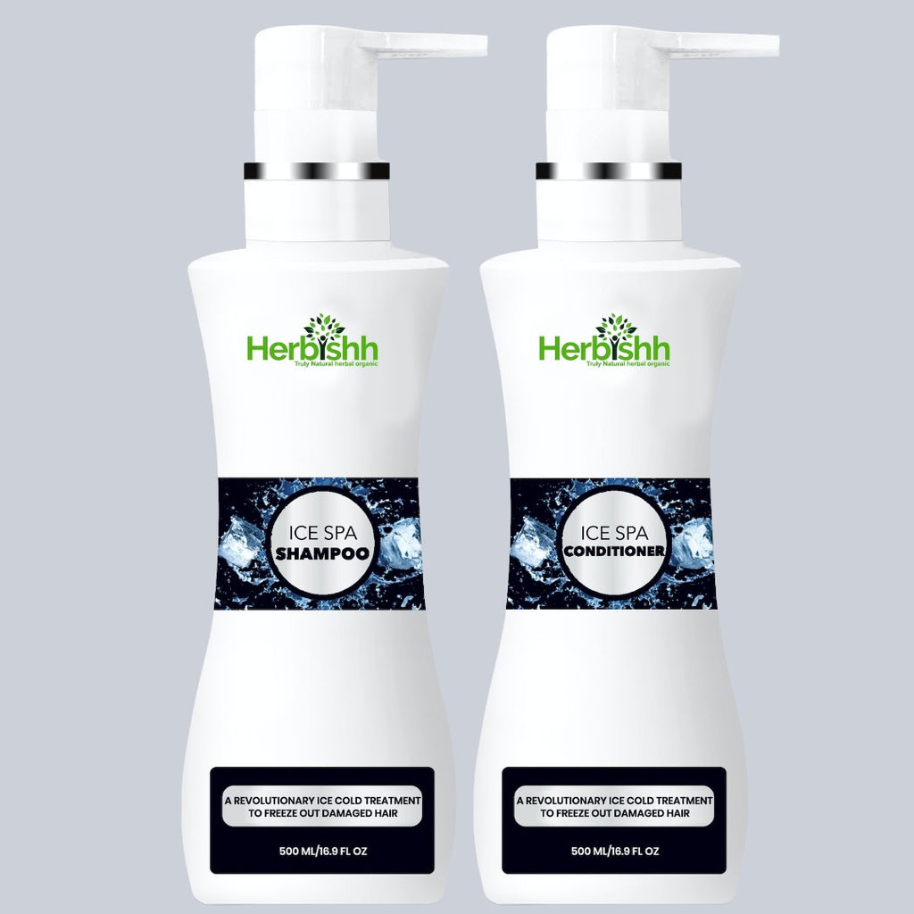 Set shampoo e balsamo per capelli Herbishh Ice Spa
