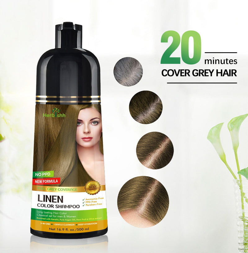 PPD FREE 2pcs Linen Color Shampoo - Herbishh