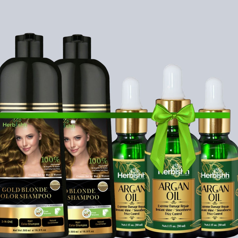 BUY 2pcs Color shampoo + GET 3pcs Argan Oil free